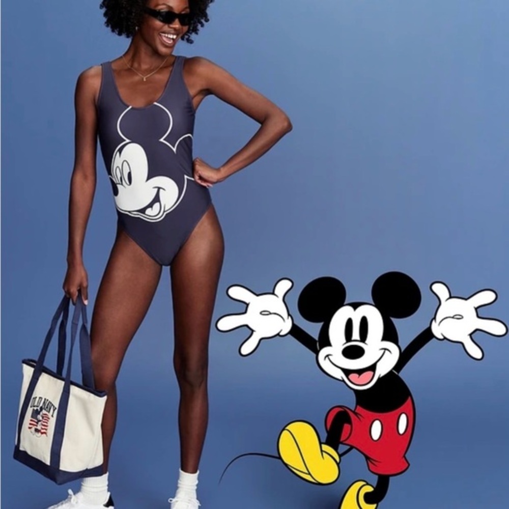 Disney Mickey Mouse women’s One Piece Swimsuit - Navy